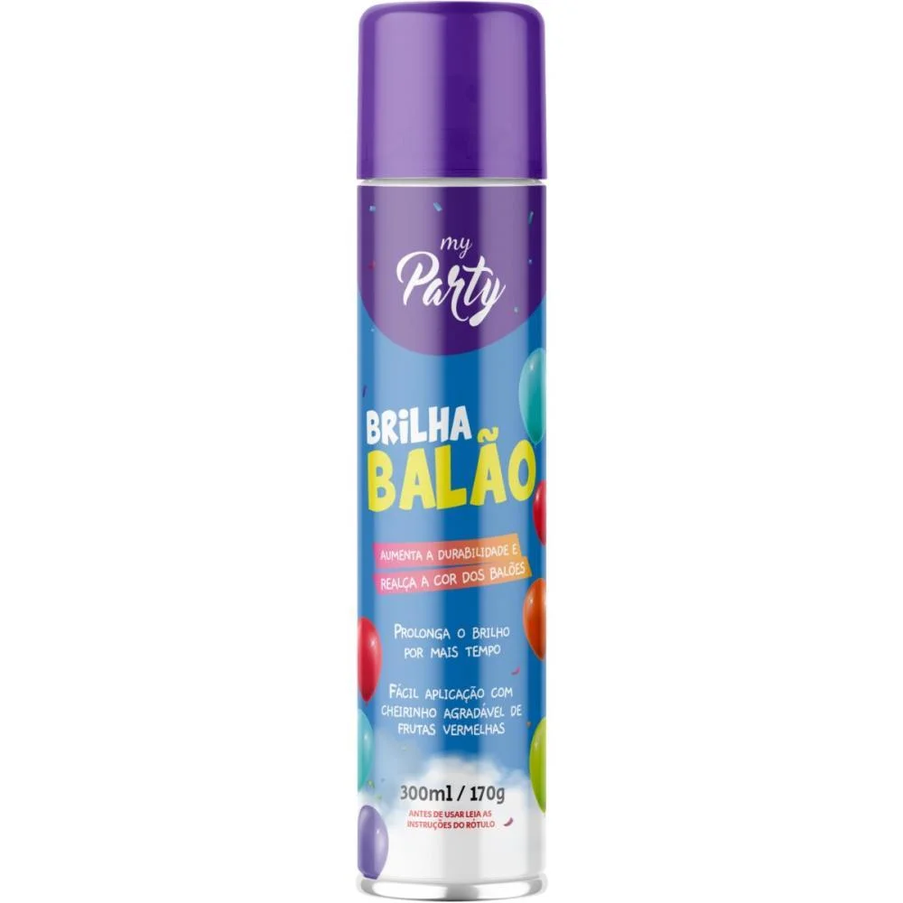 Artigo Para Festa Spray Brilha Balao 300Ml Aeroflex (Unidade) - imagem 3