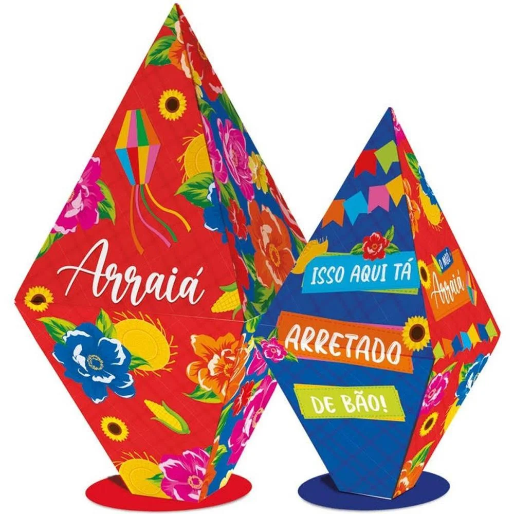 Festa Junina Silhueta Balao 3D Mio Arraia Packpel (Pct.c/02) - imagem 3