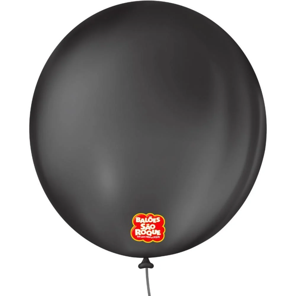 Balao 9 Liso Redondo Preto Ebano Sao Roque (Pct.c/50) - imagem 4