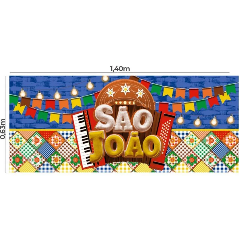 Festa Junina Tnt 1,40M Painel Sao Joao Mewi (Pct.c/25) - imagem 2