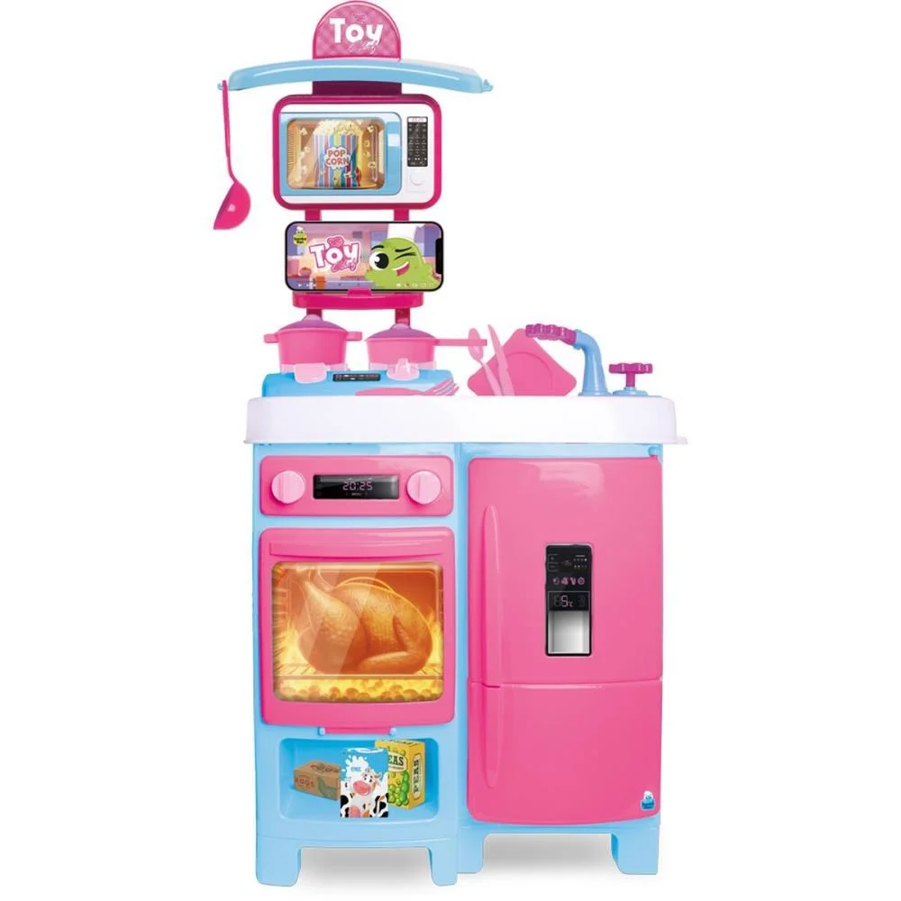 Brincando De Casinha Cozinha Toy Chef 92X44Cm Samba Toys - imagem 2