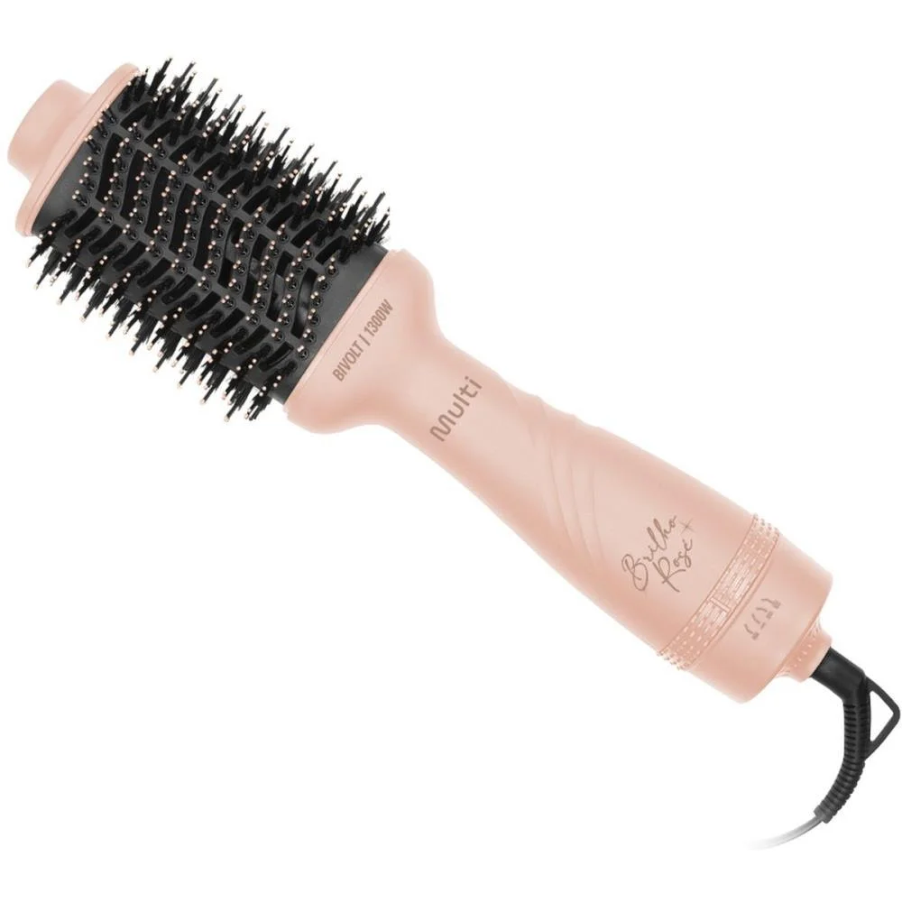 Escova De Cabelo Alisadora Secadora Brilho Rose 1300W Biv Multi (Unidade) - imagem 3