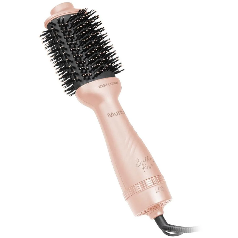 Escova De Cabelo Alisadora Secadora Brilho Rose 1300W Biv Multi (Unidade) - imagem 4
