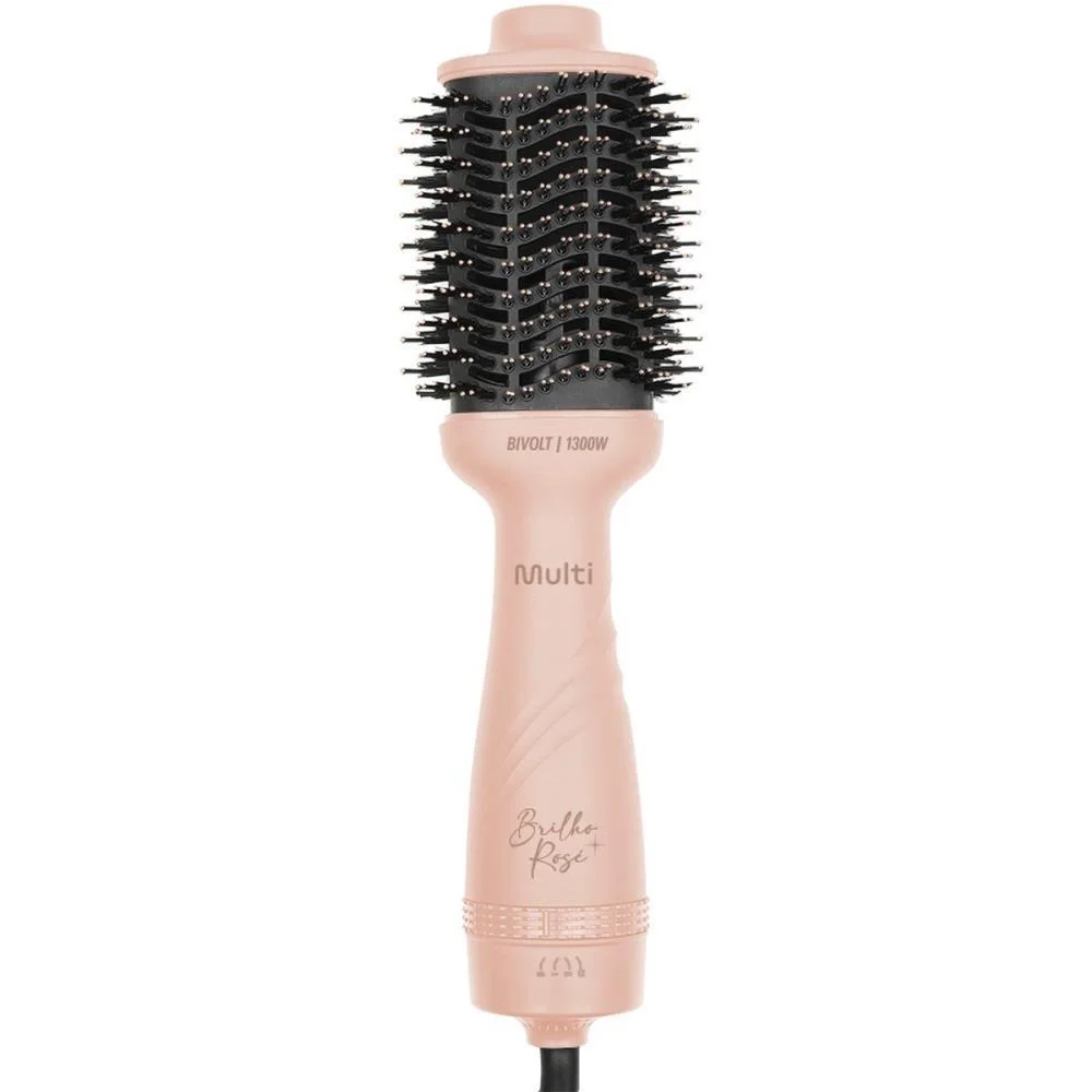 Escova De Cabelo Alisadora Secadora Brilho Rose 1300W Biv Multi (Unidade) - imagem 6