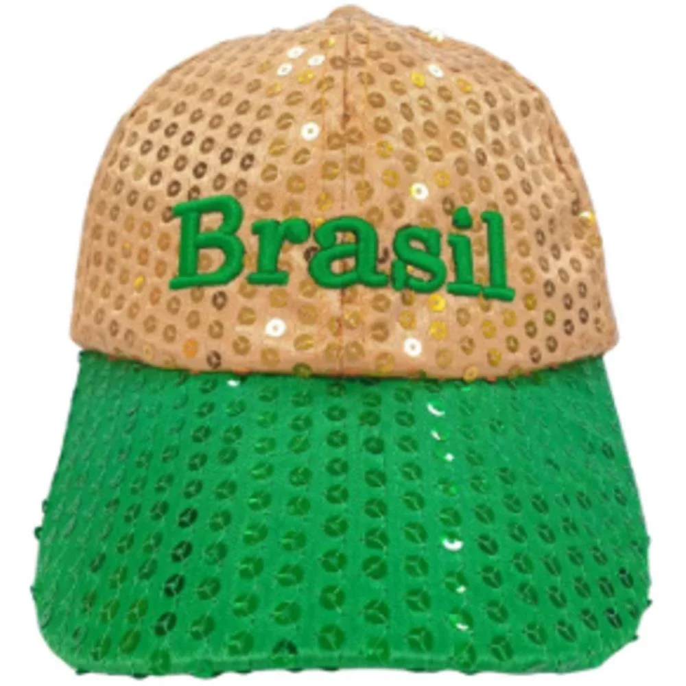 Copa Do Mundo Bone Brasil Lantejoula Nyr Festas (Unidade) - imagem 2