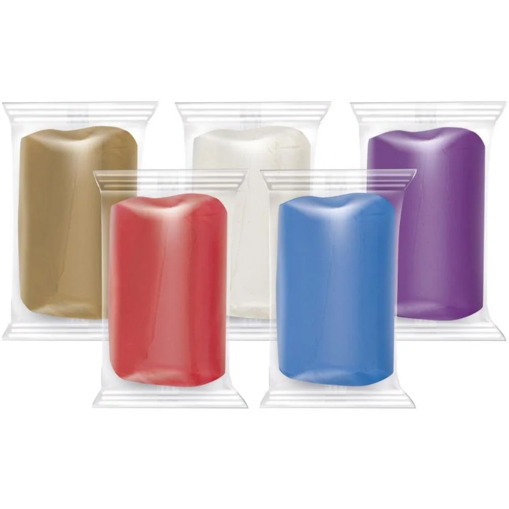Massa De Eva 5 Cores 50G. Bc/Mr/Az/Ll/Vm Evamax (Pacote) - imagem 3