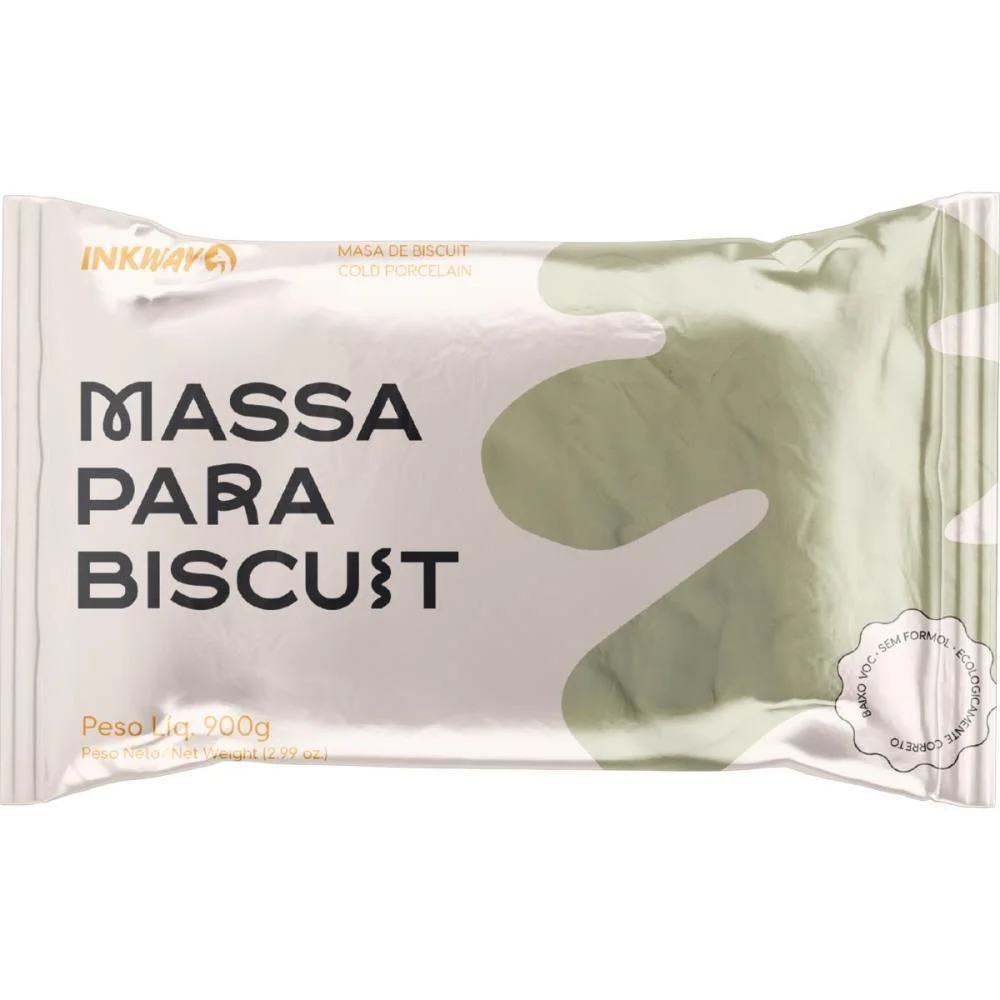 Massa De Porcelana Fria Biscuit 900G Natural Ink Way (Unidade) - imagem 3