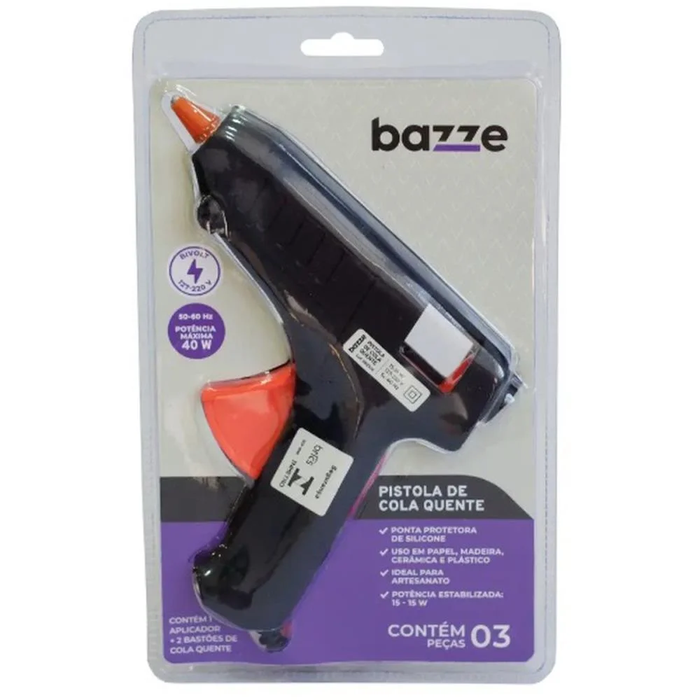 Pistola De Cola Quente Bazze 40W Grande Bivolt Summit (Unidade) - imagem 5