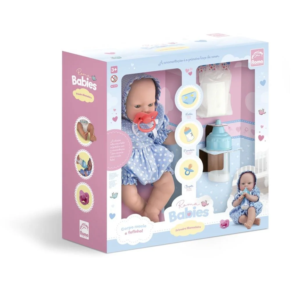 Boneca Babies Primeira Mamadeira Roma (Unidade) - imagem 9