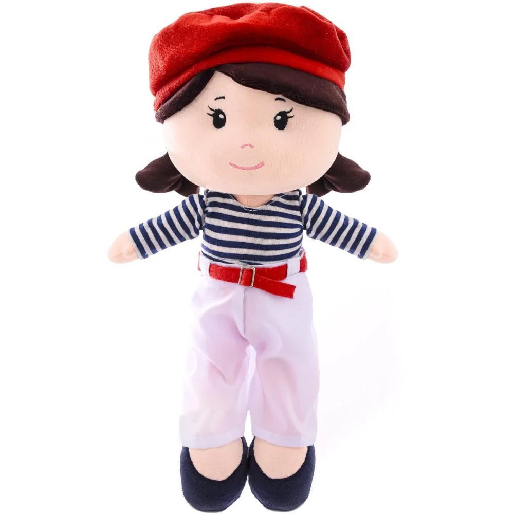 Boneca De Pelucia Maite Boina Vermelha 35Cm Zip (Unidade) - imagem 2