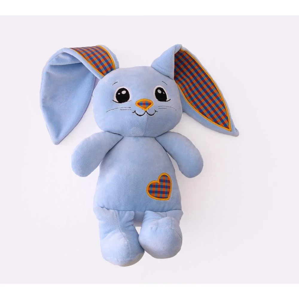 Pelucia Coelho Lucas Azul Bebe 35Cm Zip (Unidade) - imagem 3