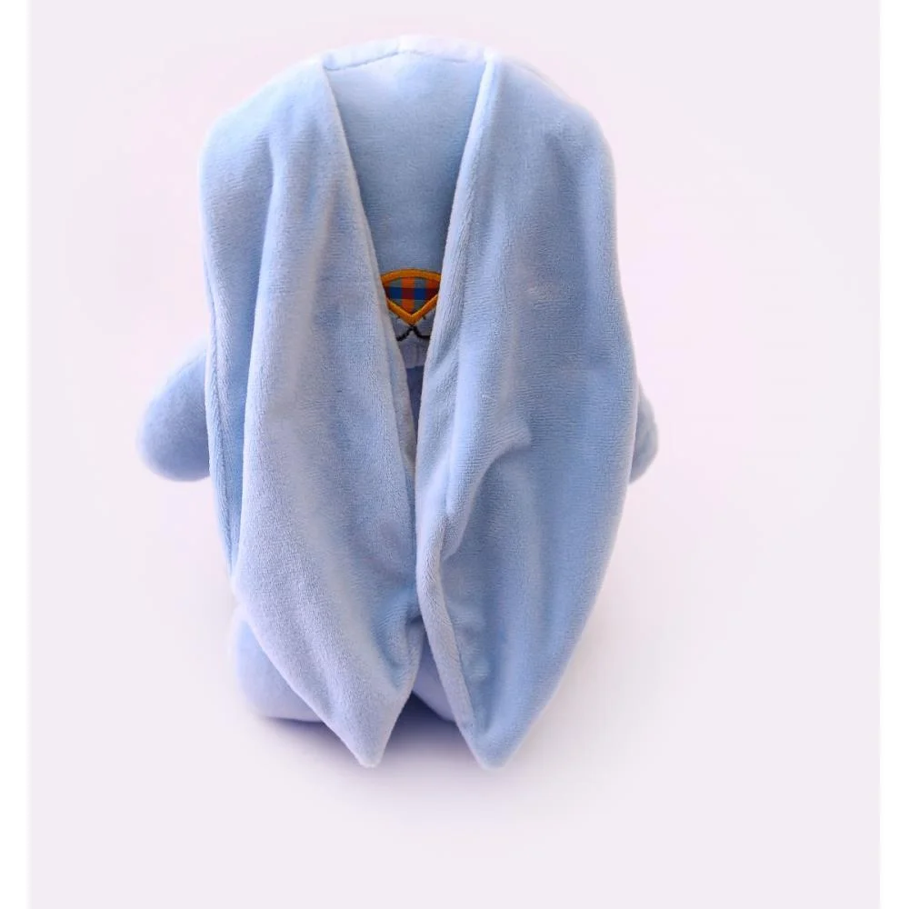 Pelucia Coelho Lucas Azul Bebe 35Cm Zip (Unidade) - imagem 5