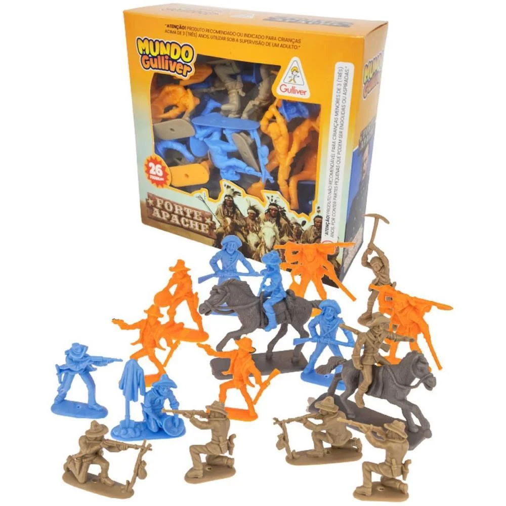 Miniatura Colecionavel Forte Apache Cowboy 24Fig.2Cav Gulliver (Unidade) - imagem 2