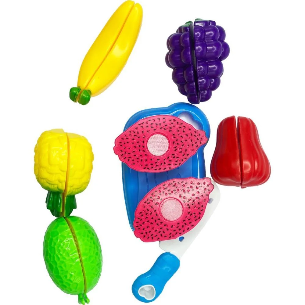 Brincando De Casinha Cestinha Frutas Crec 9Pcs (S) Toy Mix (Unidade) - imagem 3