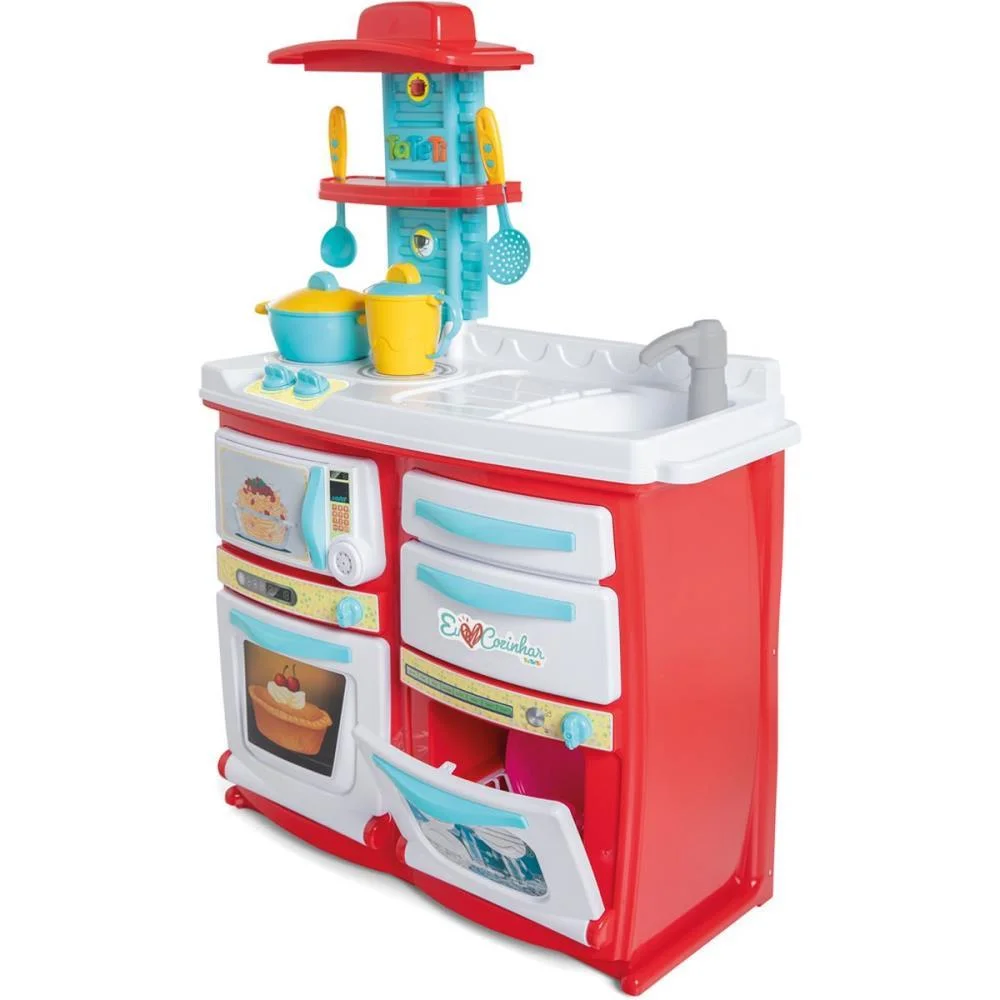 Brincando De Casinha Buona Cozinha C/ Acessorios Tateti - imagem 9