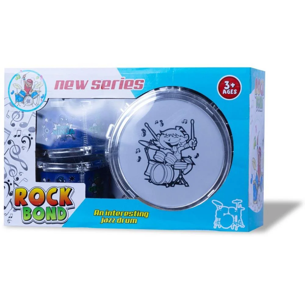 Instrumento Musical Bateria Infantil Azul Bee Toys (Unidade) - imagem 3