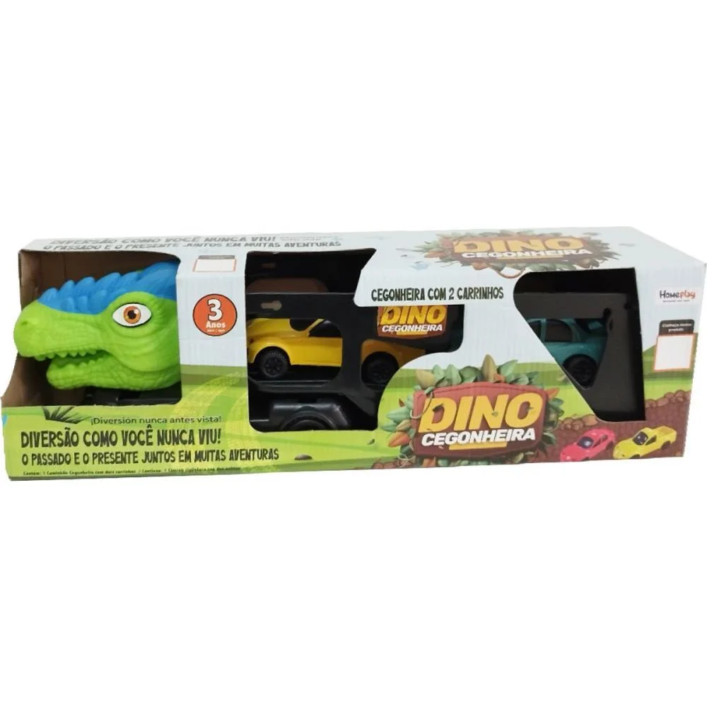 Caminhao Dino Cegonheira C/2 Carrinhos Homeplay (Unidade) - imagem 4