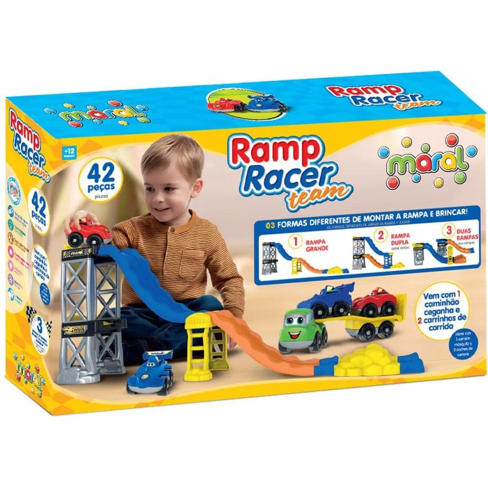 Pista Ramp Racer Team 42Pcs Maral - imagem 3