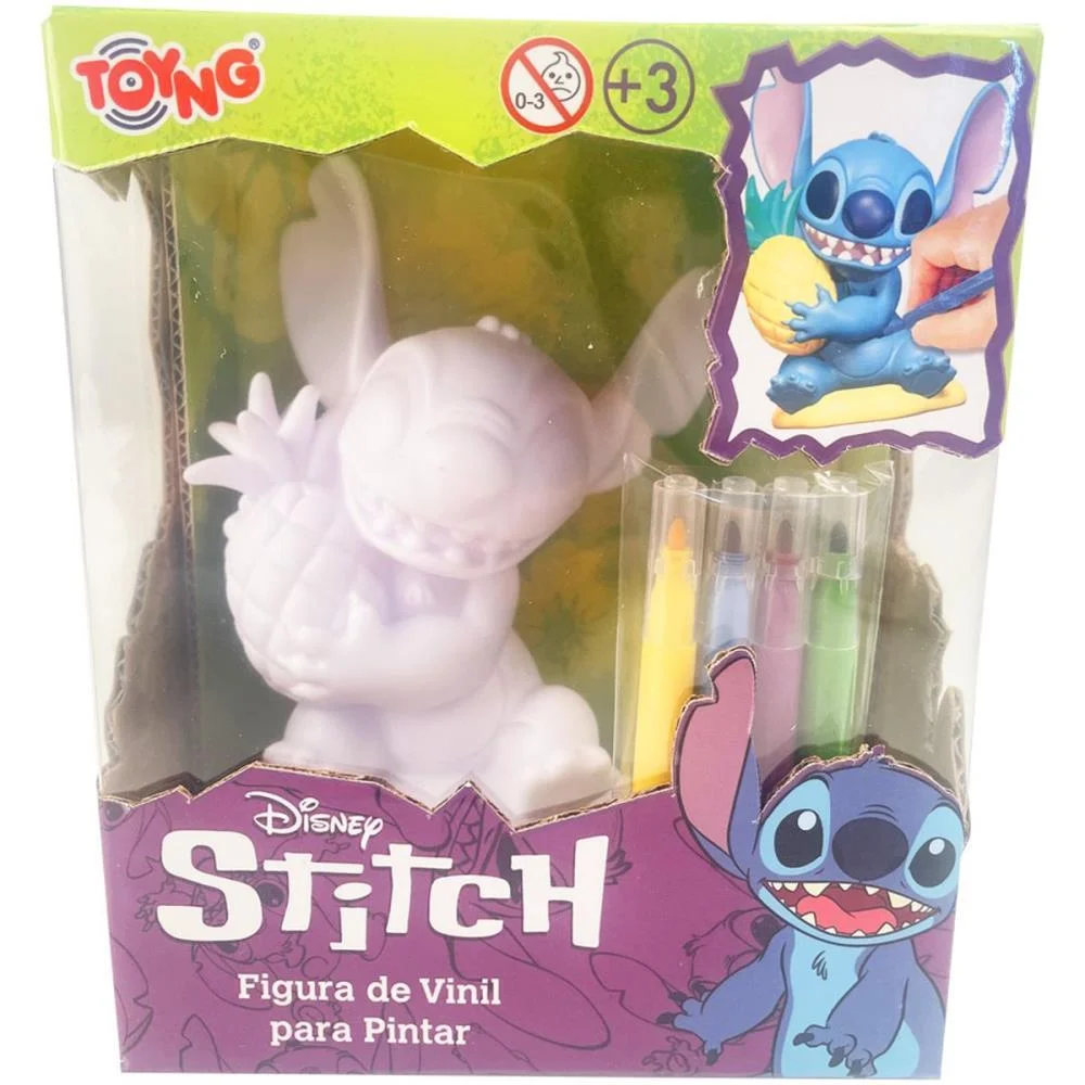 Boneco E Personagem Stitch P/Pintar Com Canetinhas Toyng (Unidade) - imagem 2