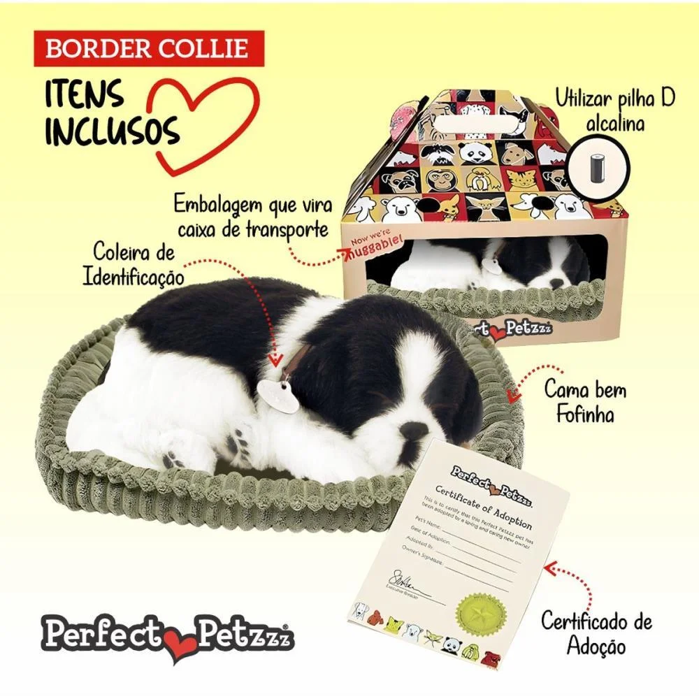 Perfect Petzzz Filhote Cachorro Border Collie Imex - imagem 4