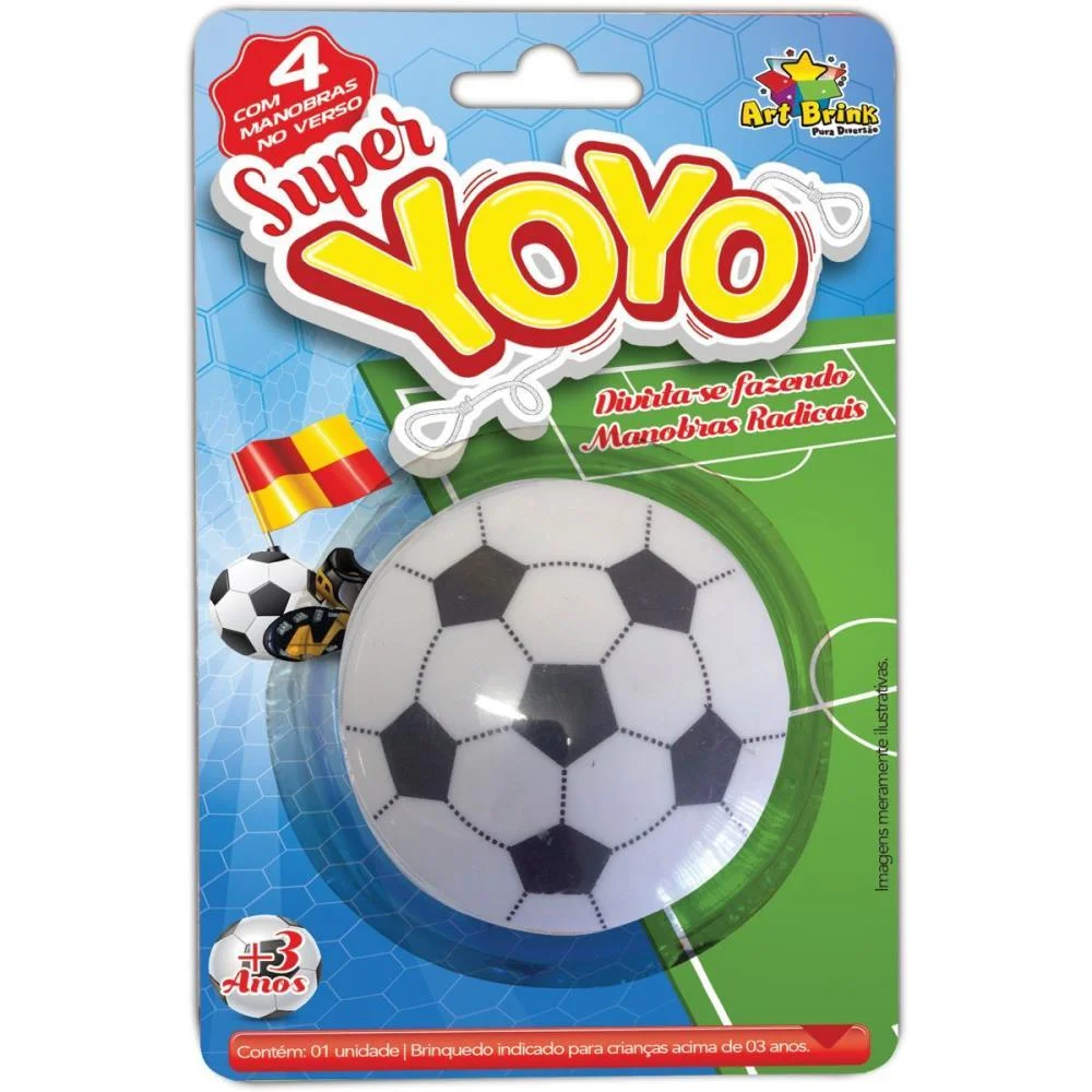 Brinquedo Diverso Ioio Bola De Futebol 6Cm Art Brink (Unidade) - imagem 5