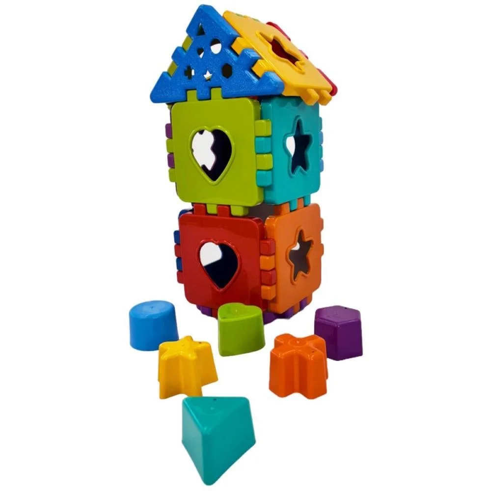 Brinquedo Educativo Torre Da Alegria Baby C/Blocos Kendy Brinquedos (Unidade) - imagem 3
