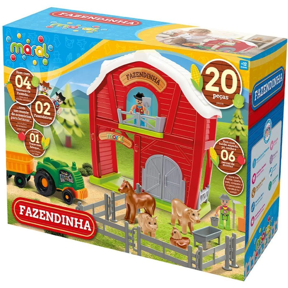 Brinquedo Educativo Fazendinha 21 Pecas Maral (Unidade) - imagem 2