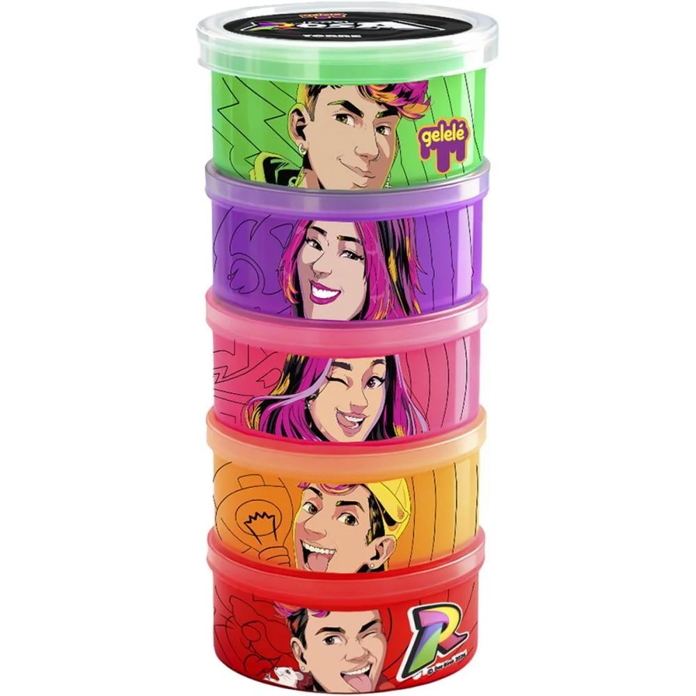 Slime Gelele Torre Dos Rosa 330G Doce Brinquedo (Dp.c/12) - imagem 4
