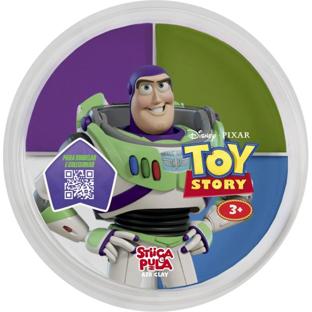 Massa Para Modelar Criativa Toy Story Stica E Pula 4Cores Doce Brinquedo C/ 15 Unidades - imagem 6