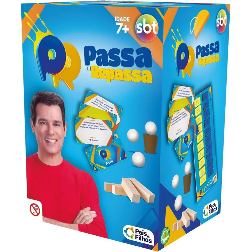 Jogo Diverso Passa Ou Repassa Pais E Filhos (Unidade) - imagem 2