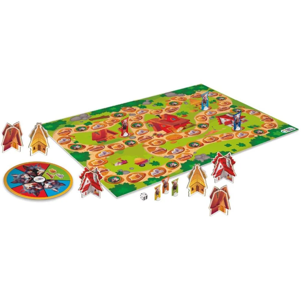 Jogo De Tabuleiro Construindo C/Os Tres Porquinh Pais E Filhos (Unidade) - imagem 3