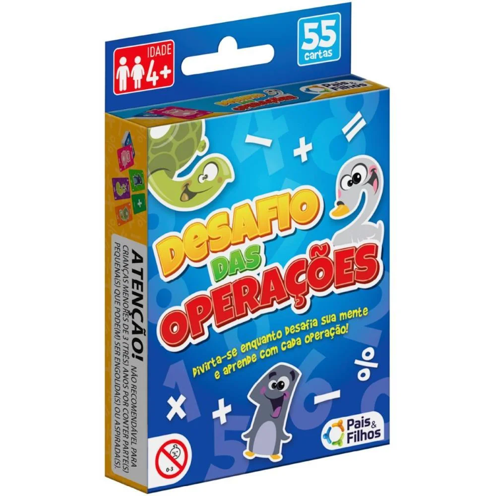 Jogo De Cartas Desafio Das Operacoes Pais E Filhos (Unidade) - imagem 2