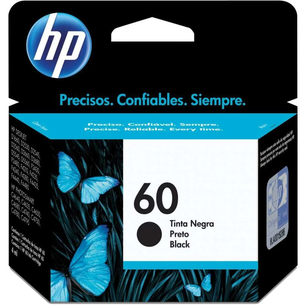 Cartucho Original Hp 60 Preto Inkjet Hp - imagem 2