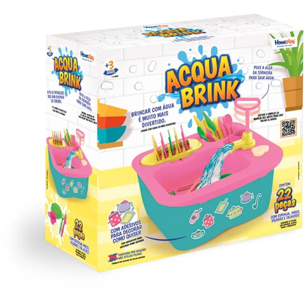 Brincando De Casinha Acqua Brink Pia Divertida Homeplay (Unidade) - imagem 4