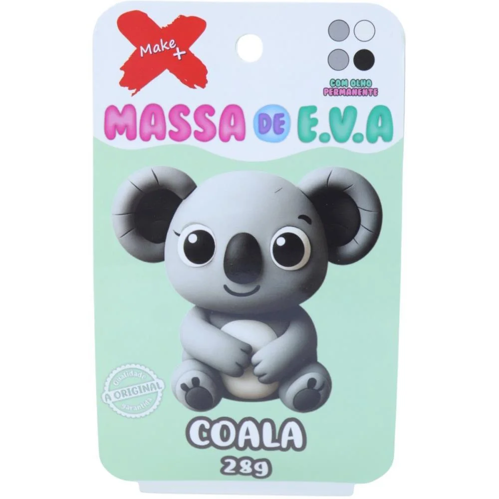 Massa De Eva Criativa Coala C/04 Cores 28G Make+ (Unidade) - imagem 2