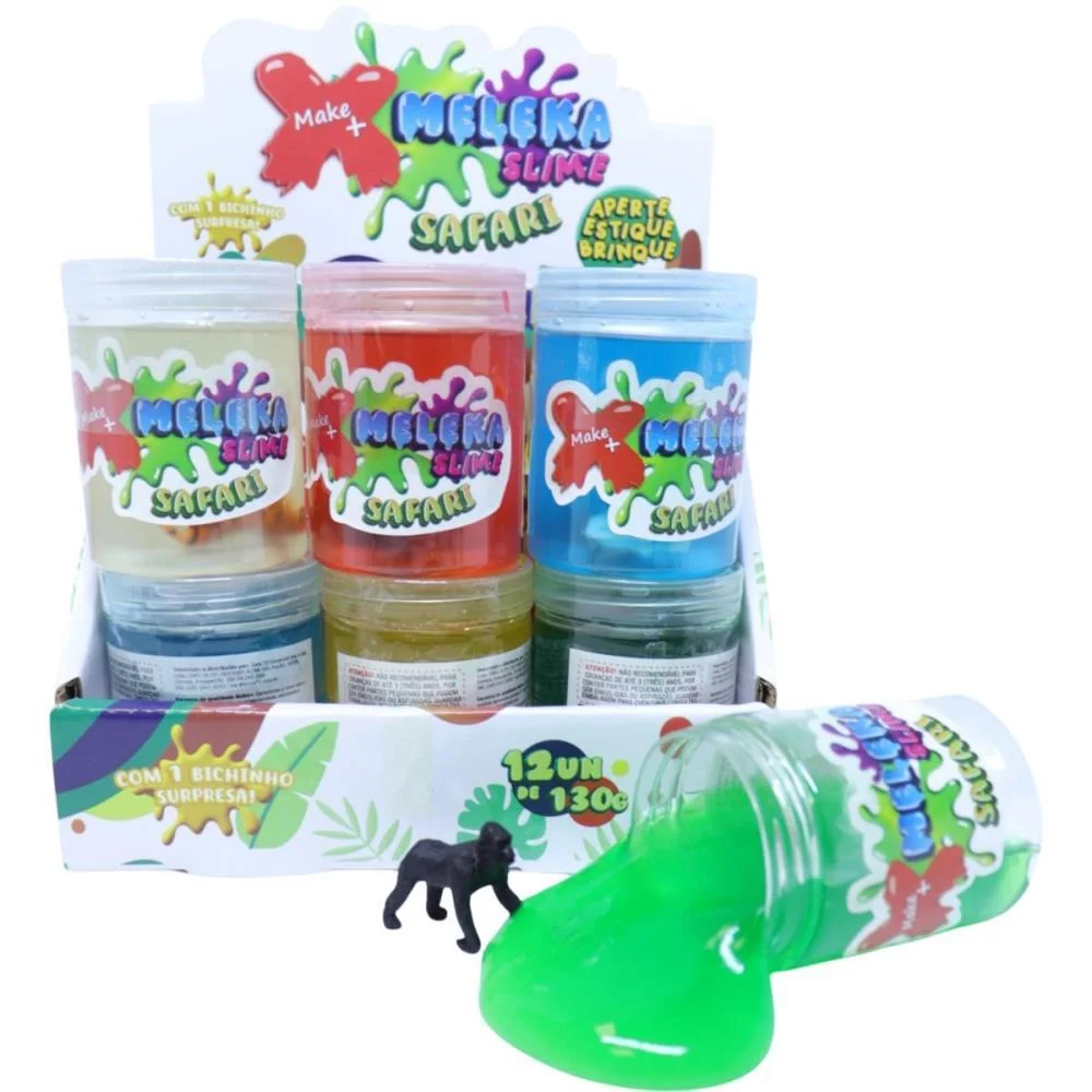 Slime Meleka Safari Sortido 130G Make+ (Dp.c/12) - imagem 2