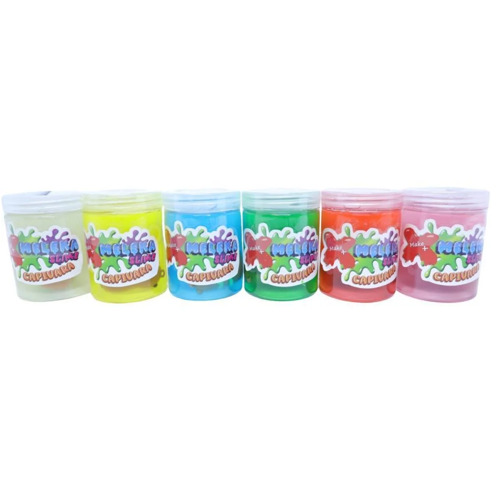 Slime Meleka Capivara Sortido 130G Make+ C/ 12 Unidades - imagem 3