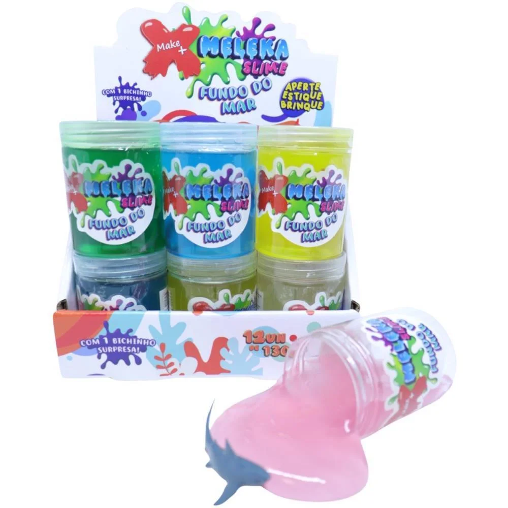 Slime Meleka Fundo Do Mar 130G Make+ (Dp.c/12) - imagem 2