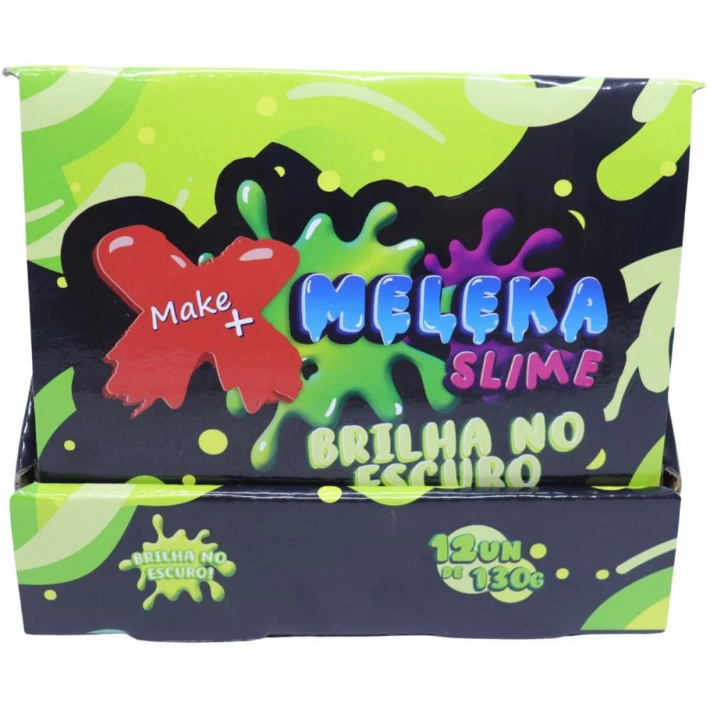 Slime Meleka Brilha No Escuro 130G Make+ (Dp.c/12) - imagem 5