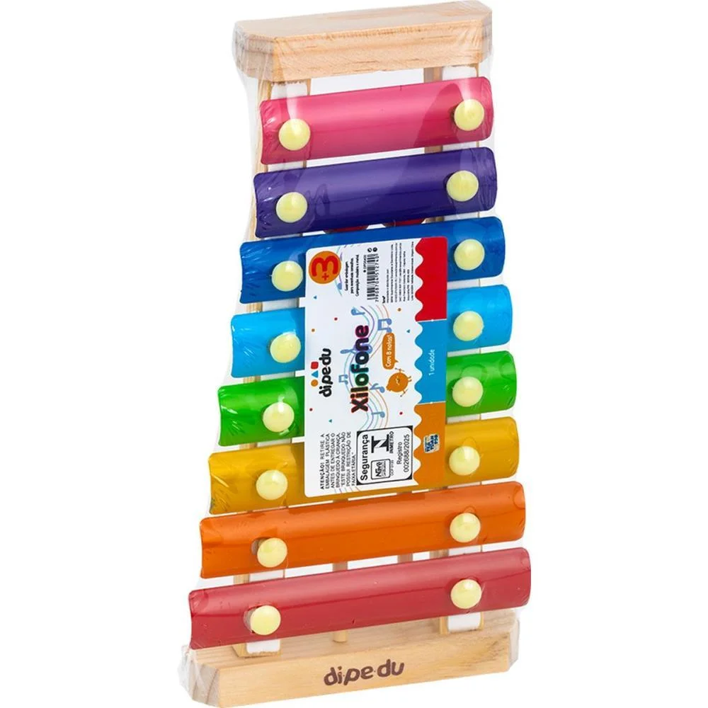 Instrumento Musical Dipedu Xilofone Colorido Brw (Unidade) - imagem 3