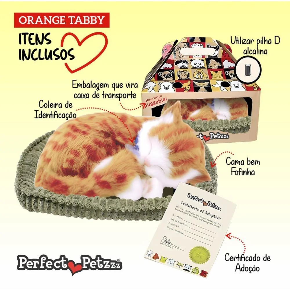 Perfect Petzzz Filhote Gato Orange Tabby Imex - imagem 4