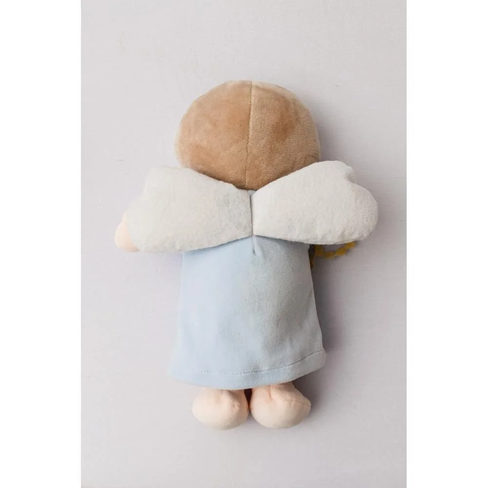 Boneca De Pelucia Anjinho Da Guarda Azul 32Cm Zip - imagem 4