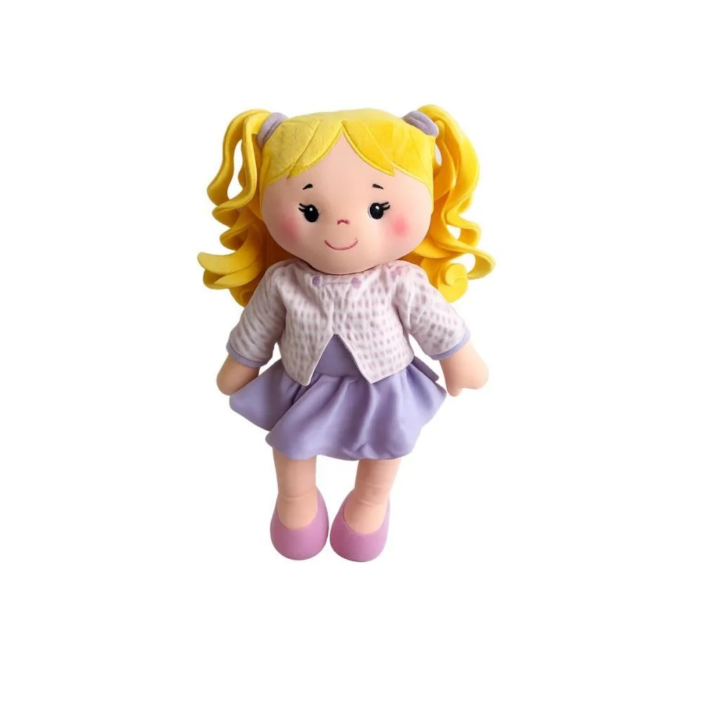 Boneca De Pelucia Bella 35Cm Zip - imagem 2