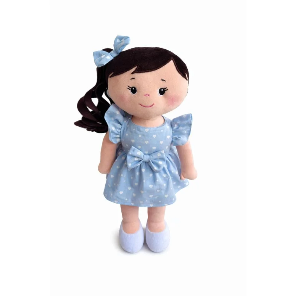 Boneca De Pelucia Nina 35Cm Zip - imagem 3