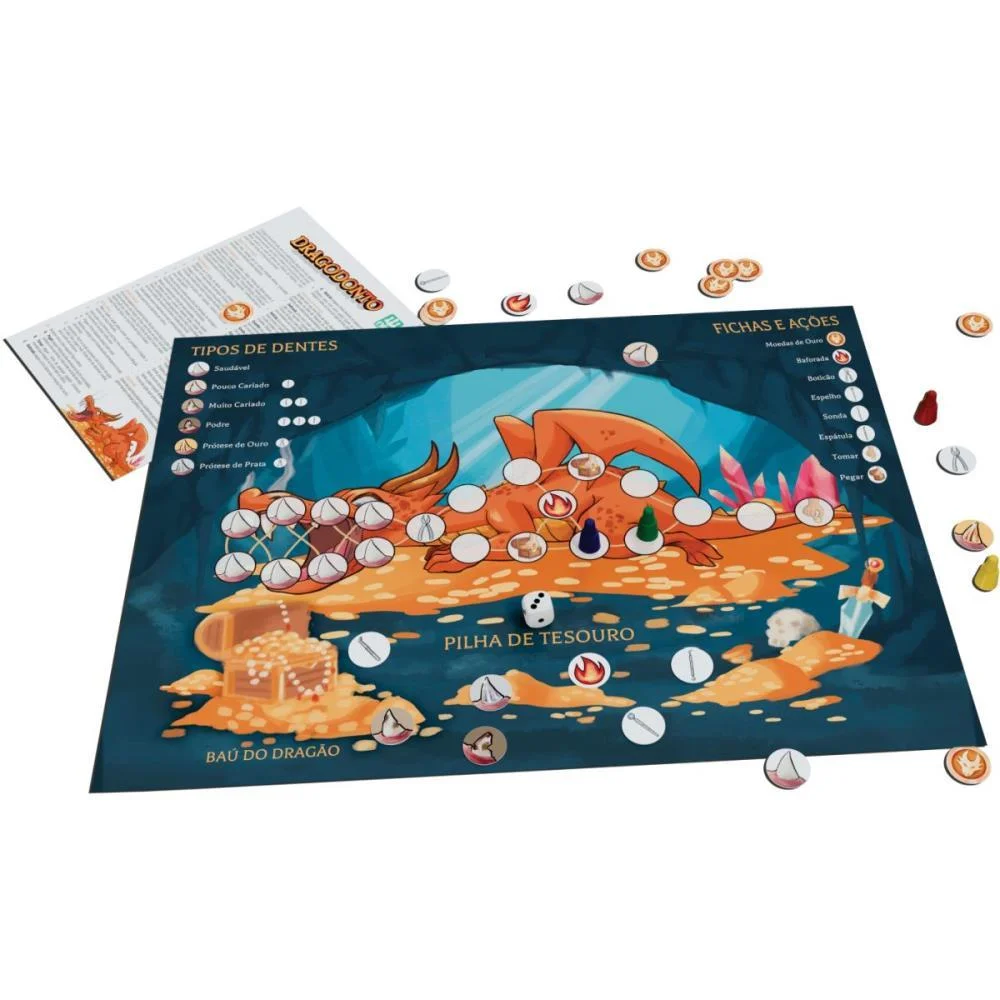 Jogo De Tabuleiro Dragodonto Nig Brinquedos (Unidade) - imagem 5