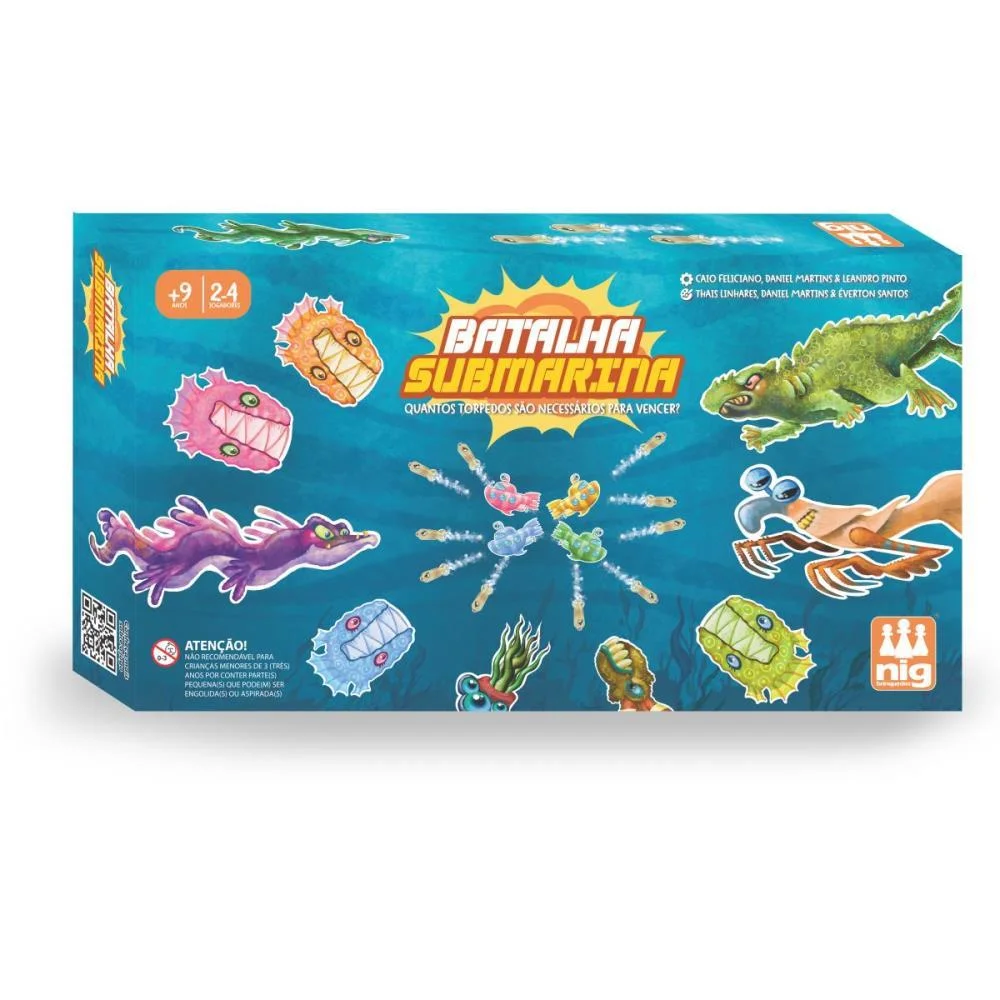 Jogo De Tabuleiro Batalha Submarina Nig Brinquedos (Unidade) - imagem 2