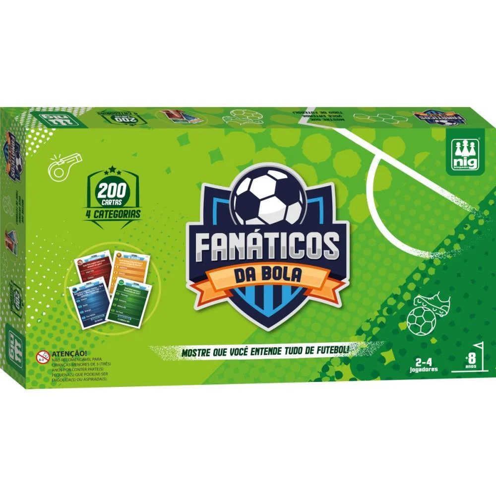 Jogo De Tabuleiro Fanaticos Da Bola Nig Brinquedos (Unidade) - imagem 2