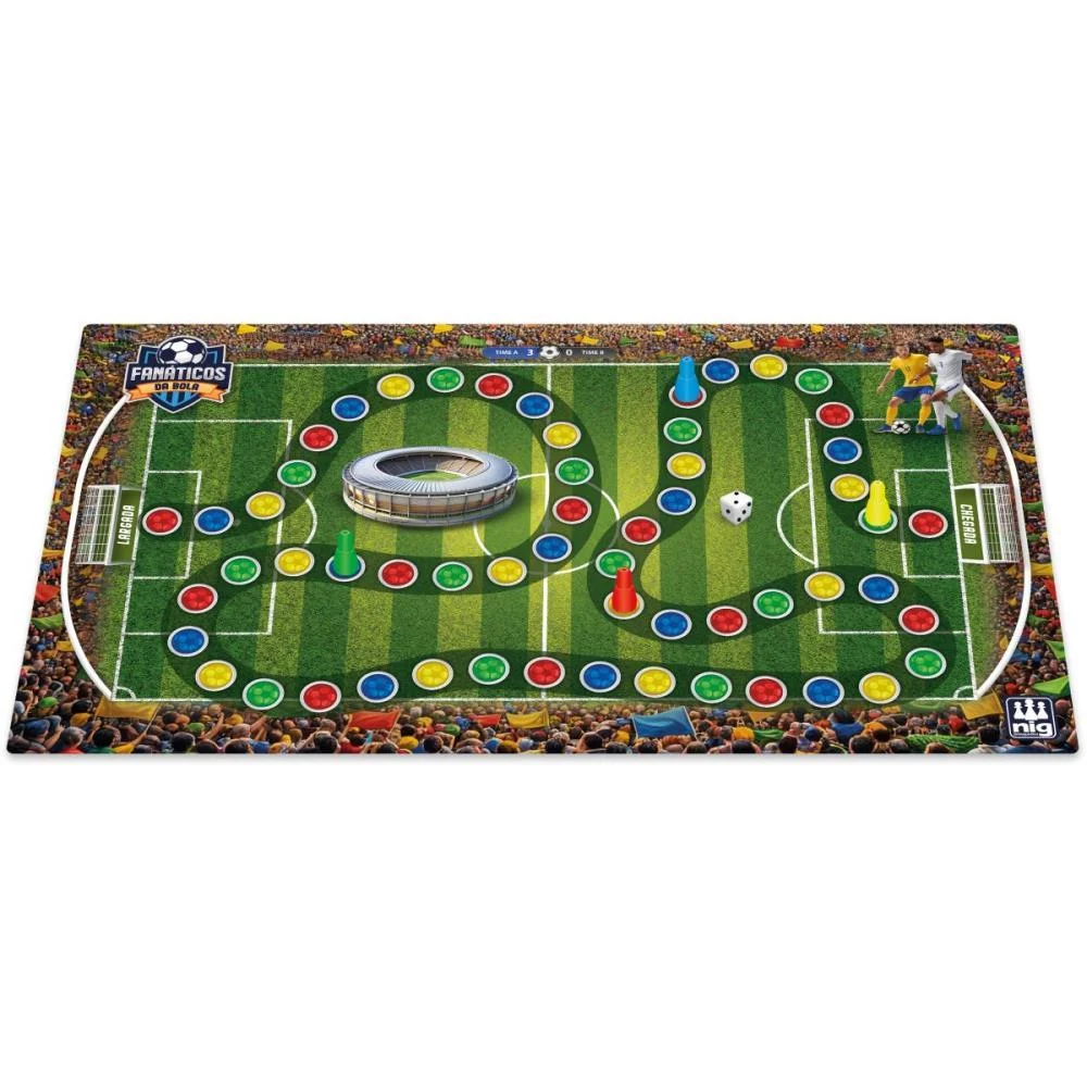 Jogo De Tabuleiro Fanaticos Da Bola Nig Brinquedos (Unidade) - imagem 5