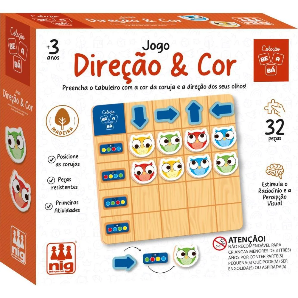 Brinquedo Educativo Direcao E Cor 32Pecas Nig Brinquedos (Unidade) - imagem 2