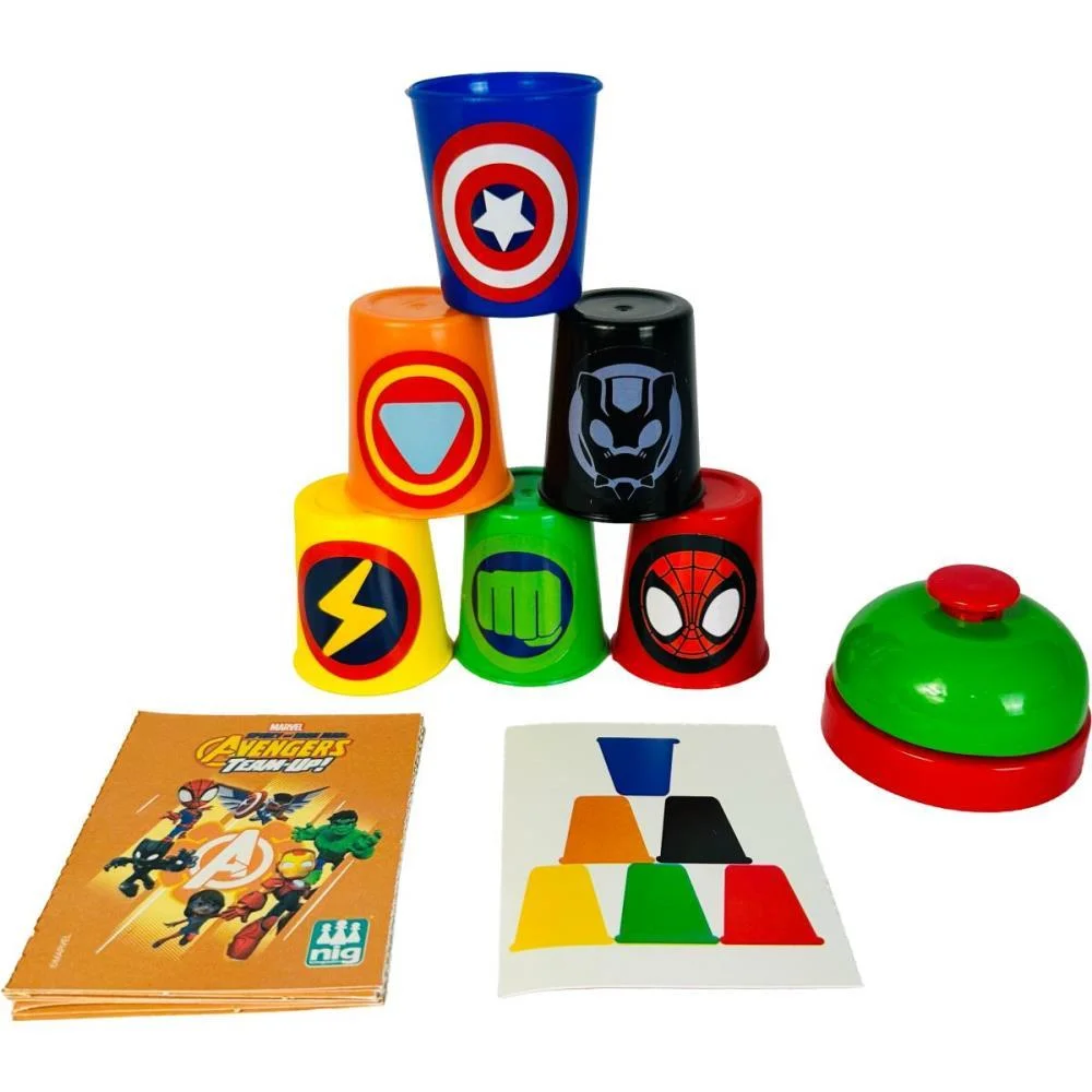 Jogo De Cartas Marvel Heroes Batalha Dos Copo Nig Brinquedos (Unidade) - imagem 4